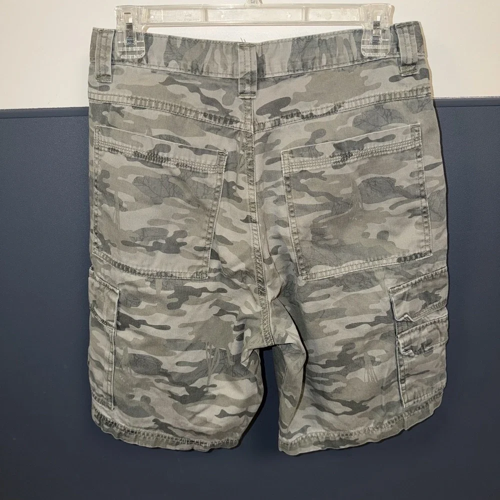 Wrangler Shorts Mens Camo Hiking Outdoors Fishing Sporty Size 30 Utility Y2K